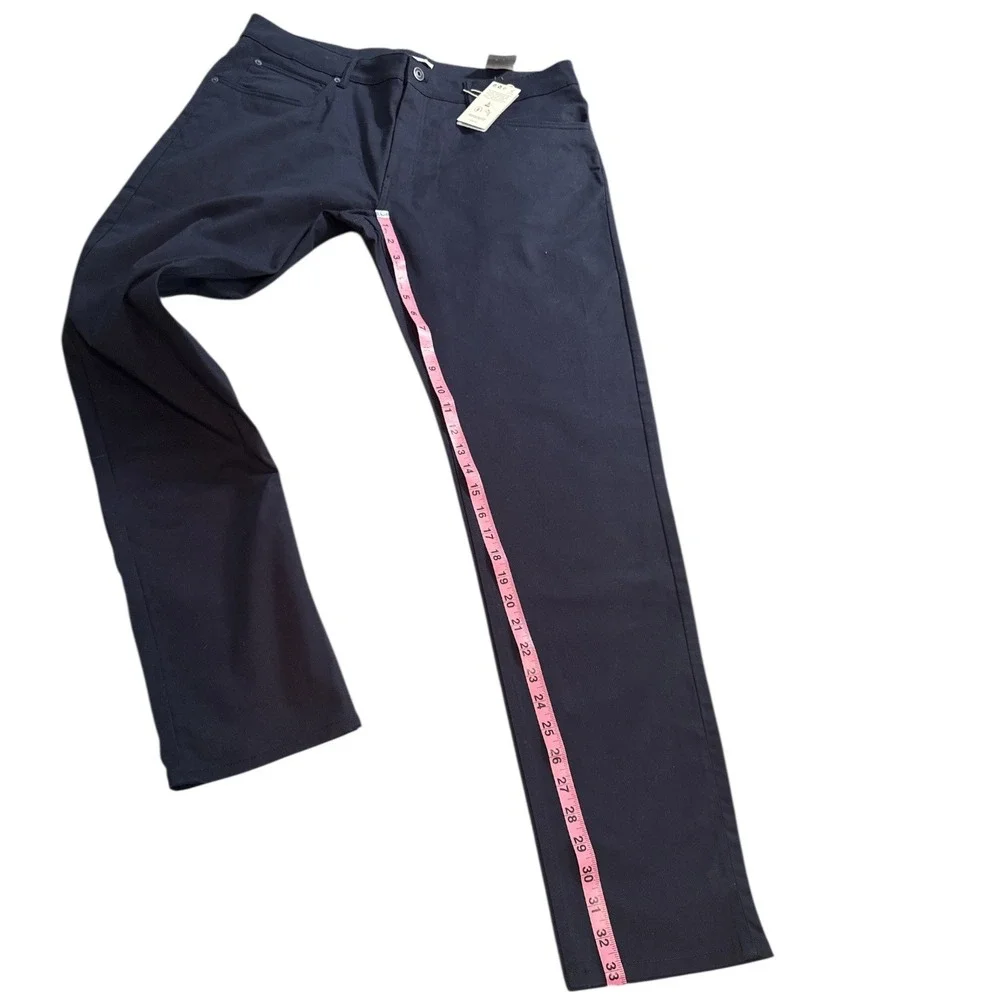NWT‎ MNG MAN PISA Slim Fit Navy Blue 5 Pocket Pants Mens Size 36x33